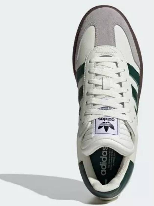 Samba XLG Low-Top Sneakers Green Ivory - ADIDAS - BALAAN 4