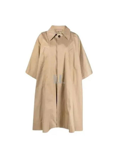 Overfit Cotton Trench Coat Beige - MAISON MARGIELA - BALAAN 2