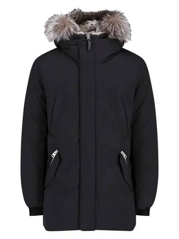 Edward Silver Fox Fur Hoodie Down Parka Black - MACKAGE - BALAAN 3