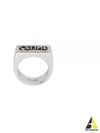 Stamped Logo Ring Silver - CELINE - BALAAN 2