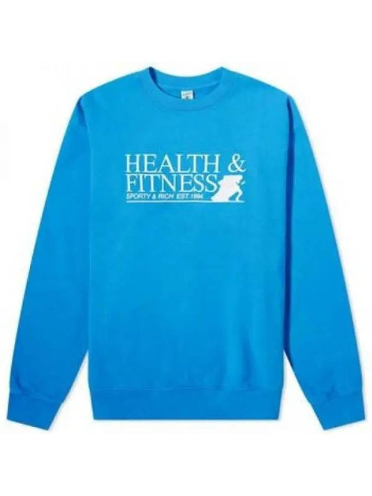 Fitness Motion Crew Neck Sweatshirt Royal Blue - SPORTY & RICH - BALAAN 2