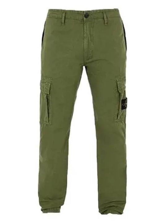 Men's Wappen Patch Slim Cargo Straight Pants Khaki - STONE ISLAND - BALAAN 2