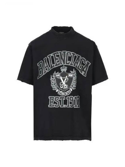 DIY College Medium Fit Short Sleeve T-Shirt Black - BALENCIAGA - BALAAN 2