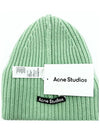 Large Face Logo Beanie Spring Green c40135 - ACNE STUDIOS - BALAAN 5