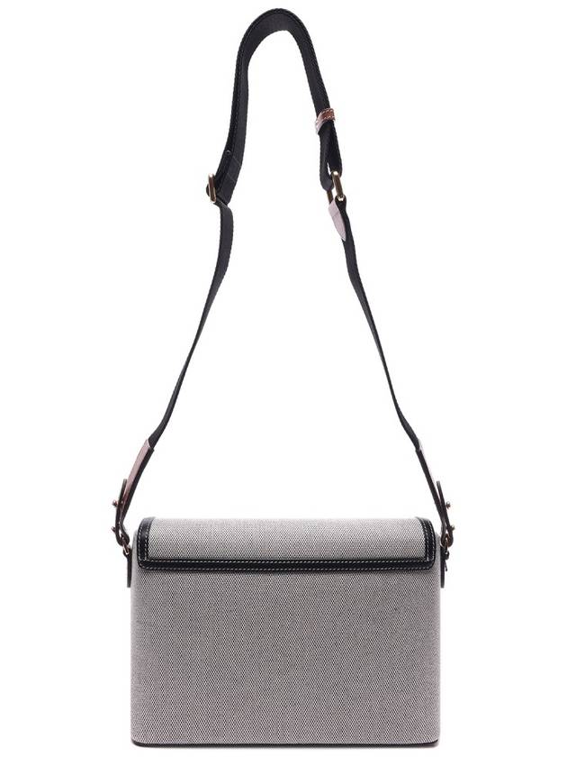 Horseferry Print Canvas Note Cross Bag Grey - BURBERRY - BALAAN 5