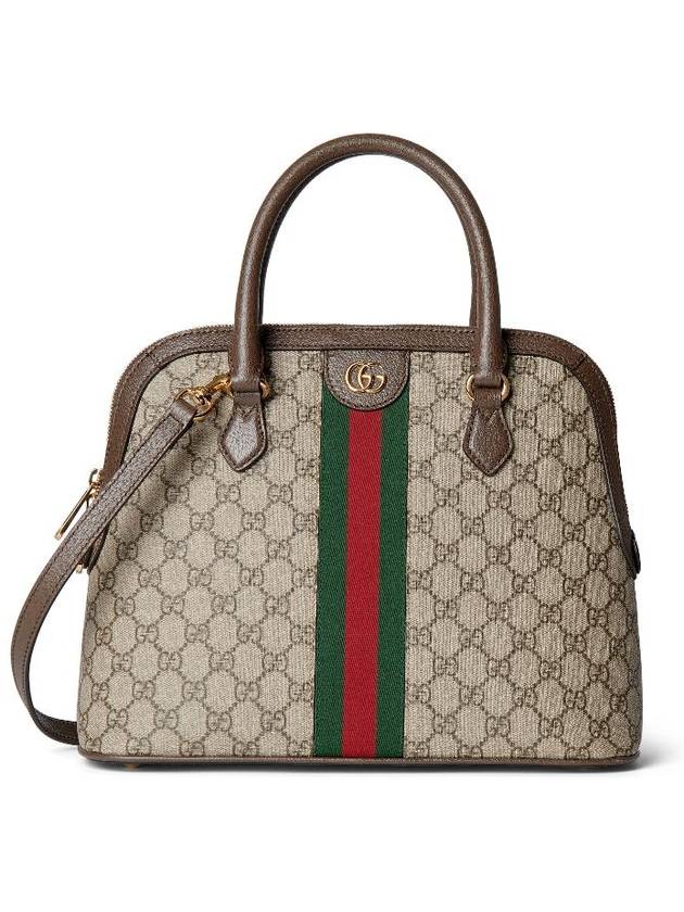 Ophidia Medium Top Handle Tote Bag Beige Ebony - GUCCI - BALAAN 1