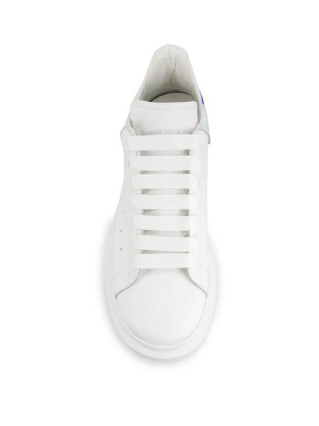 Oversized Smooth Calf Leather Sneakers White Shock Pink - ALEXANDER MCQUEEN - BALAAN 6