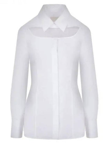 Cut out detail cotton slim shirt 271838 - GIVENCHY - BALAAN 1