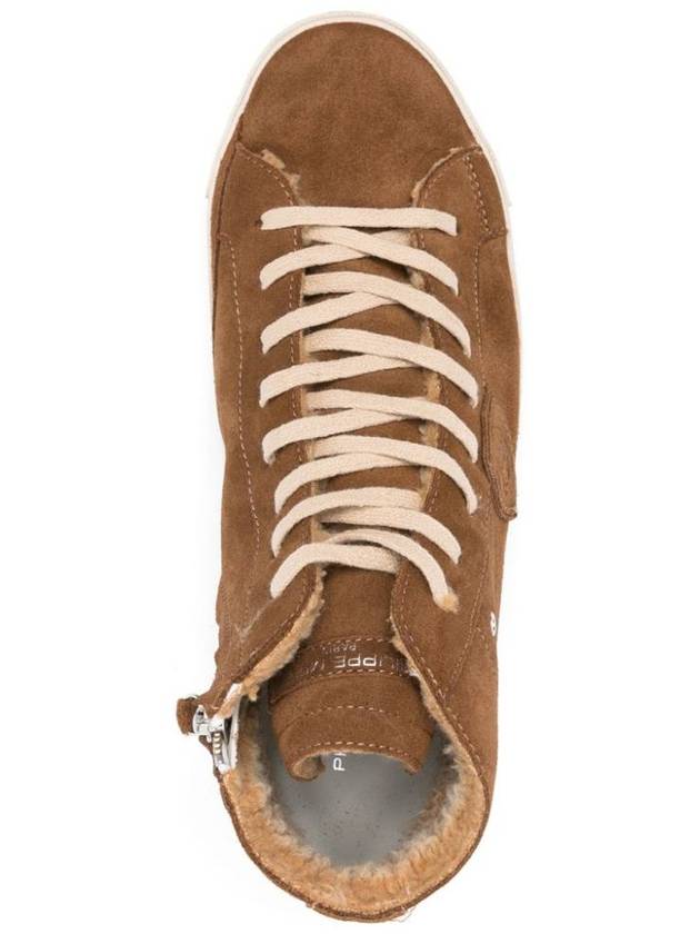 Philippe Model Prsx High-Top Sneakers In Suede Leather - PHILIPPE MODEL - BALAAN 3