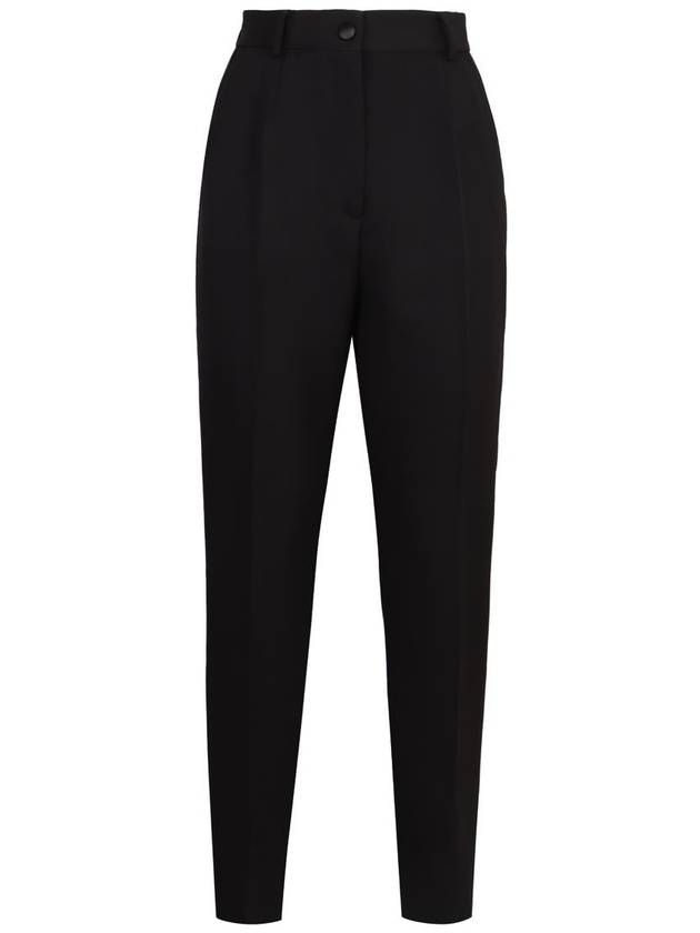 Dolce & Gabbana Stretch Gabardine Trousers - DOLCE&GABBANA - BALAAN 1