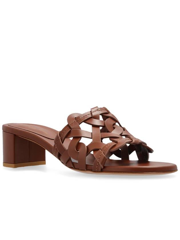 Gianvito Rossi Heeled Mules Amalfi, Women's, Brown - GIANVITO ROSSI - BALAAN 4