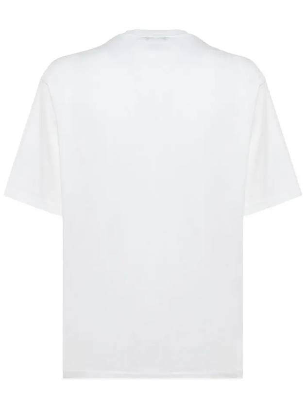 Relaxed Fit Scribble Short Sleeve T-Shirt Optic White - ACNE STUDIOS - BALAAN 4