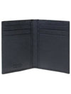 Saffiano Triangular Logo Flap Card Wallet Black - PRADA - BALAAN 7