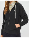 Embroidered Logo Zip Up Hoodie Black - POLO RALPH LAUREN - BALAAN 3