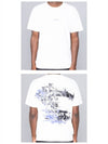 Grover Logo Back Printing Short Sleeve T-Shirt White - STONE ISLAND - BALAAN 5