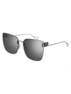 Eyewear BB Square Frame Metal Sunglasses Grey Mirror - BALENCIAGA - BALAAN 1