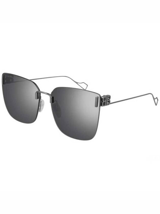 Eyewear BB Square Frame Metal Sunglasses Grey Mirror - BALENCIAGA - BALAAN 1