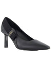 Vicia 70 Nappa Leather Pumps Heel Black - SALVATORE FERRAGAMO - BALAAN 2