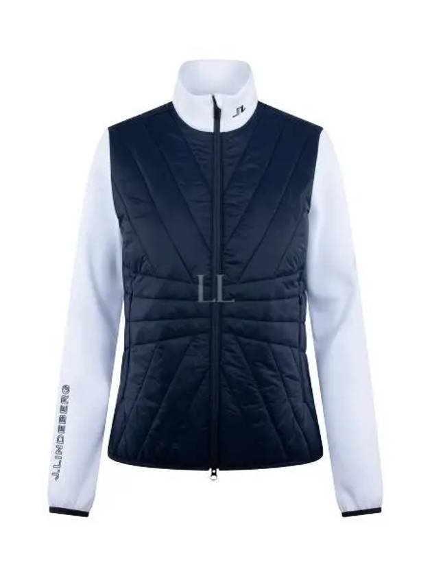 Women's Holma Quilt Hybrid Jacket Navy - J.LINDEBERG - BALAAN 2