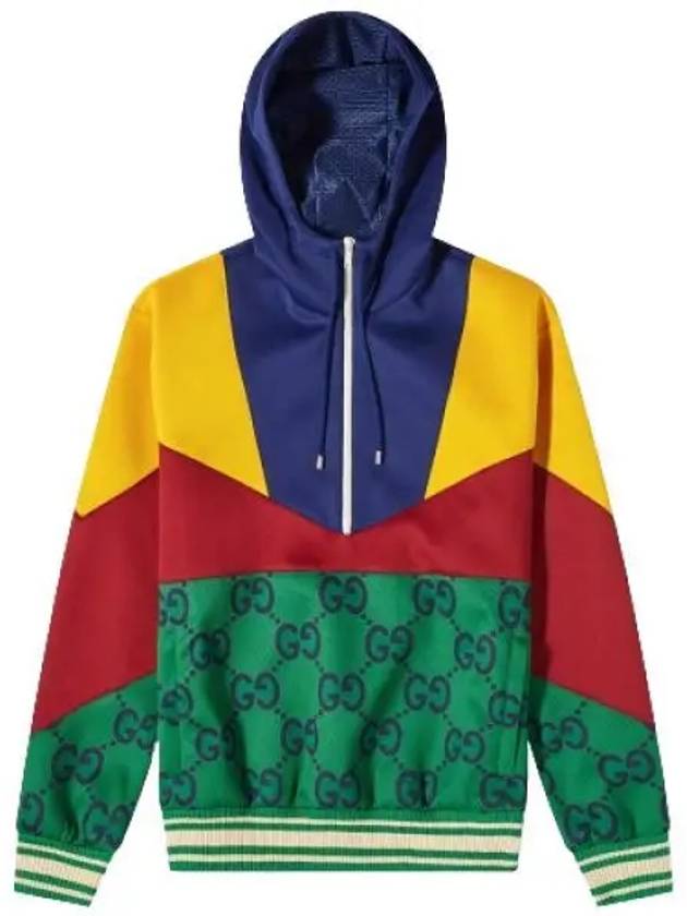 GG Supreme Color Block Hoodie - GUCCI - BALAAN 2