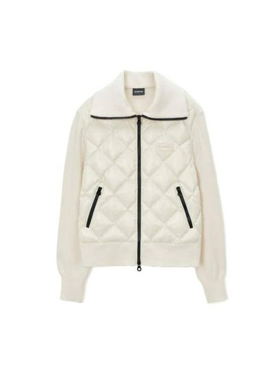 Cheparu Diamond Quilted Goose Down Cardigan White - DUVETICA - BALAAN 2