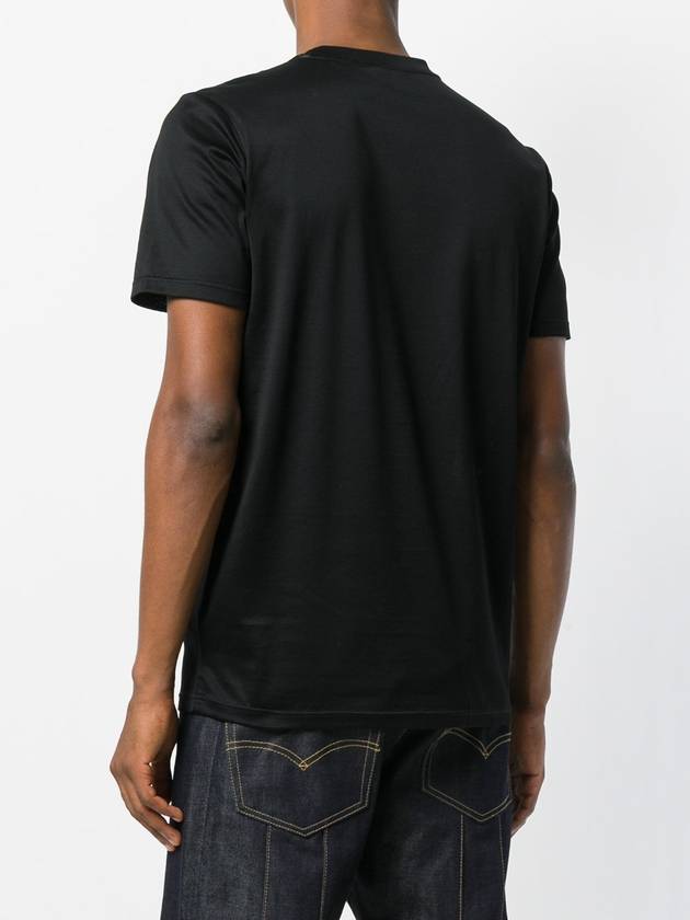 Pocket Round Short Sleeve T-Shirt Black - LANVIN - BALAAN 8