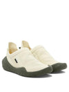 Shadow Project Moc Debossed Leather Mesh Slip On Ivory - STONE ISLAND - BALAAN 3