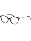 Glasses frame MM5027F 001 round horn rim Asian fit - MAX MARA - BALAAN 7