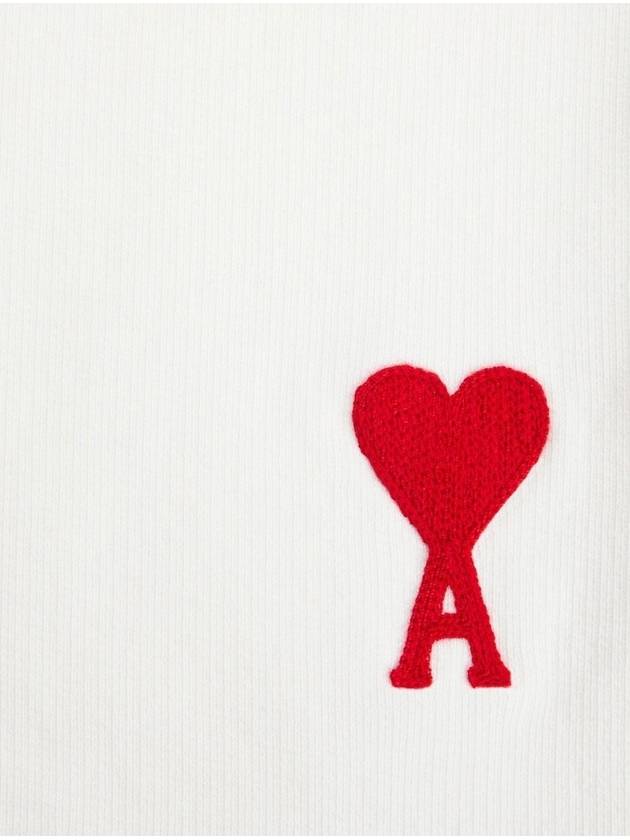 Heart Logo Jogger Pants White - AMI - BALAAN 6