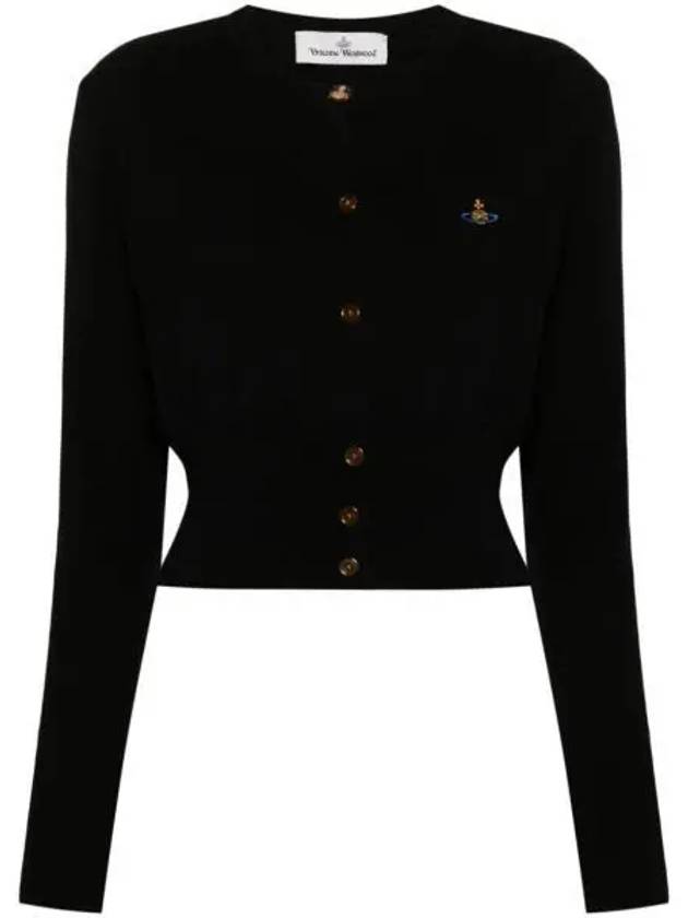 Bea Crop Cardigan Black - VIVIENNE WESTWOOD - BALAAN 2