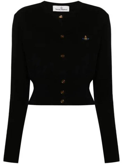 Bea Crop Cardigan Black - VIVIENNE WESTWOOD - BALAAN 2