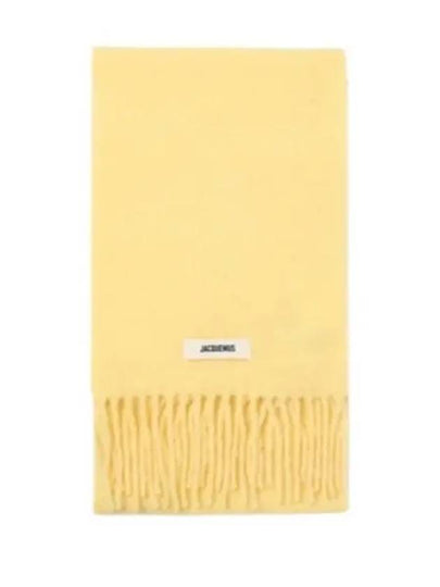 Carro Mohair Alpaca Muffler Yellow - JACQUEMUS - BALAAN 2