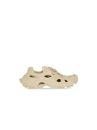 HD Rubber Sole Cut-Out Low Top Sneakers Beige - BALENCIAGA - BALAAN 2