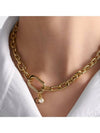 D-Fusion Large Link Chain Necklace Gold - DIOR - BALAAN 3