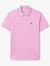 Men's Logo Classic Fit Cotton Short Sleeve Polo Shirt Pink - LACOSTE - BALAAN 2