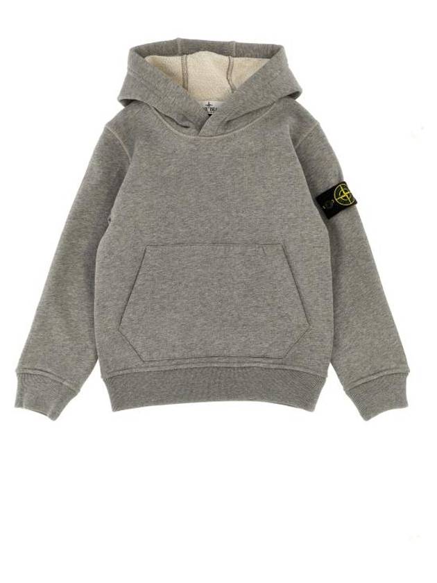 Compass Logo Patch Hoodie Grey - STONE ISLAND - BALAAN 1