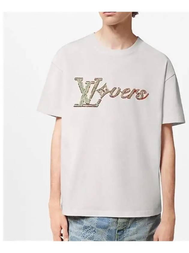 Miracle Embroidered Short Sleeve T Shirt 1AFR96 - LOUIS VUITTON - BALAAN 3