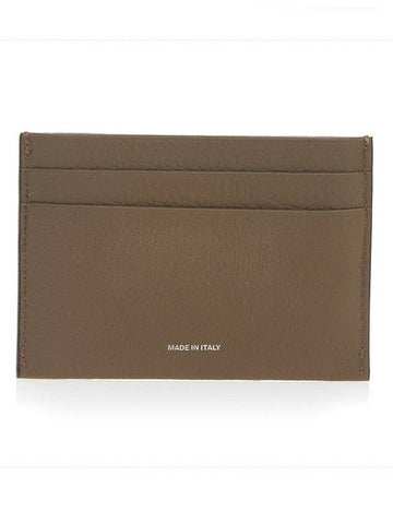 Grainy Leather Card Wallet Brown - BURBERRY - BALAAN 1