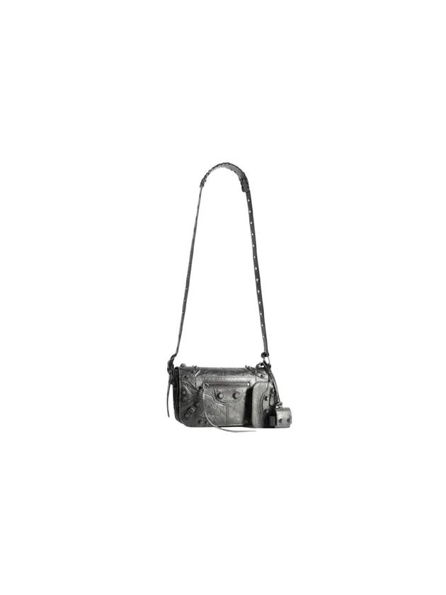 Le Cagole XS Flap Cross Bag Steel Grey - BALENCIAGA - BALAAN 3