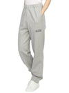 Side Logo Cotton JoGGer Track Pants Grey - GANNI - BALAAN 6