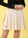 Pleated Banding Skirt Skirt Shorts Ivory MCSS24SK1IV - MACKY - BALAAN 1