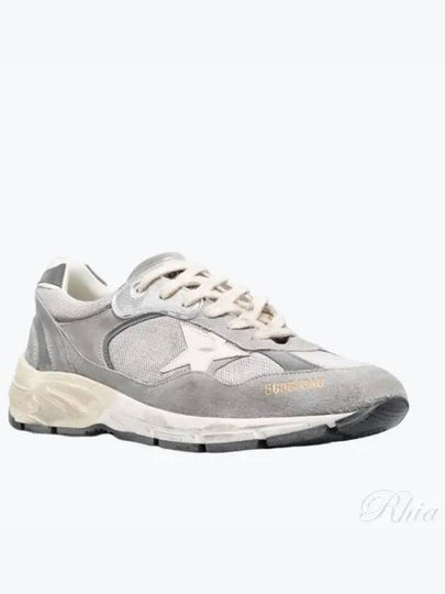 Dad-Star Low Top Sneakers Grey Silver White - GOLDEN GOOSE - BALAAN 2