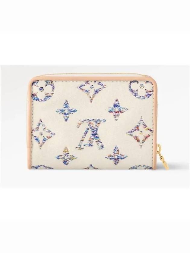 Lou Monogram Zipper Half Wallet White - LOUIS VUITTON - BALAAN 6