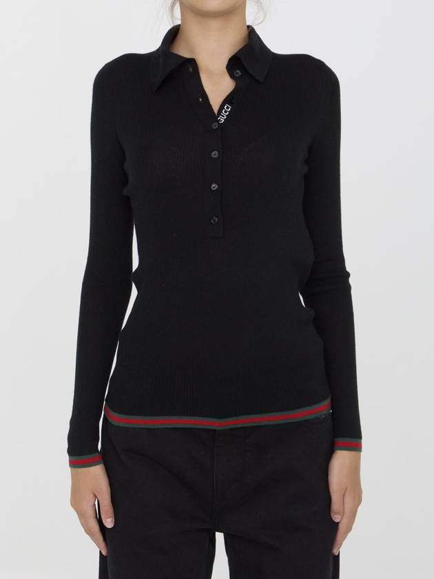 Cashmere And Silk Jumper - GUCCI - BALAAN 1