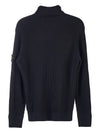 Wappen Patch Wool Turtleneck Black - STONE ISLAND - BALAAN 3