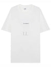 Jersey Reverse Print Short Sleeve T-Shirt White - CP COMPANY - BALAAN 2