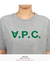 Logo Print Crew Neck Short Sleeve T-Shirt Grey - A.P.C. - BALAAN 6