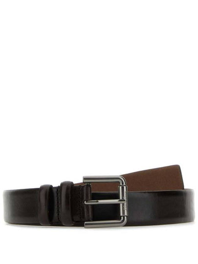 Wetreader35 leather belt dark brown - MAX MARA - BALAAN 2