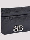 BB Logo Card Wallet Black - BALENCIAGA - BALAAN 4