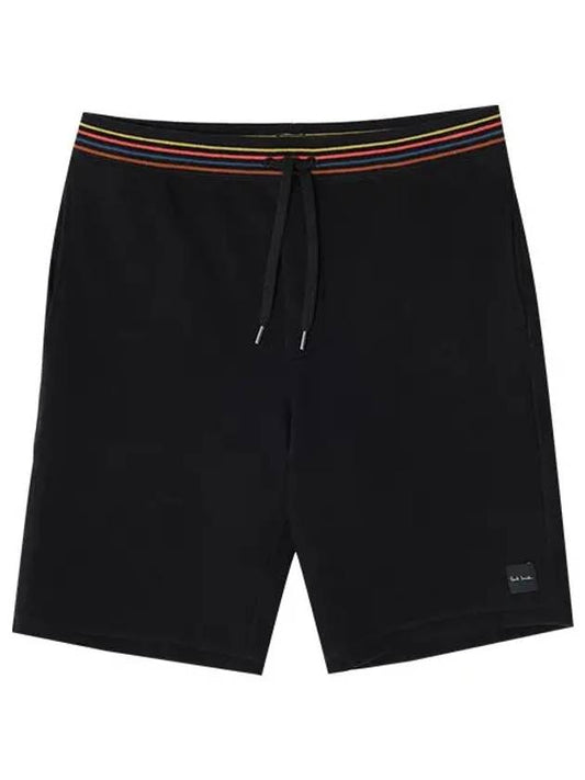 Men's Stripe Lounge Shorts Black - PAUL SMITH - BALAAN 1